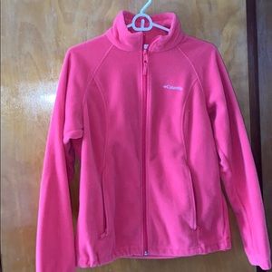 neon pink columbia jacket